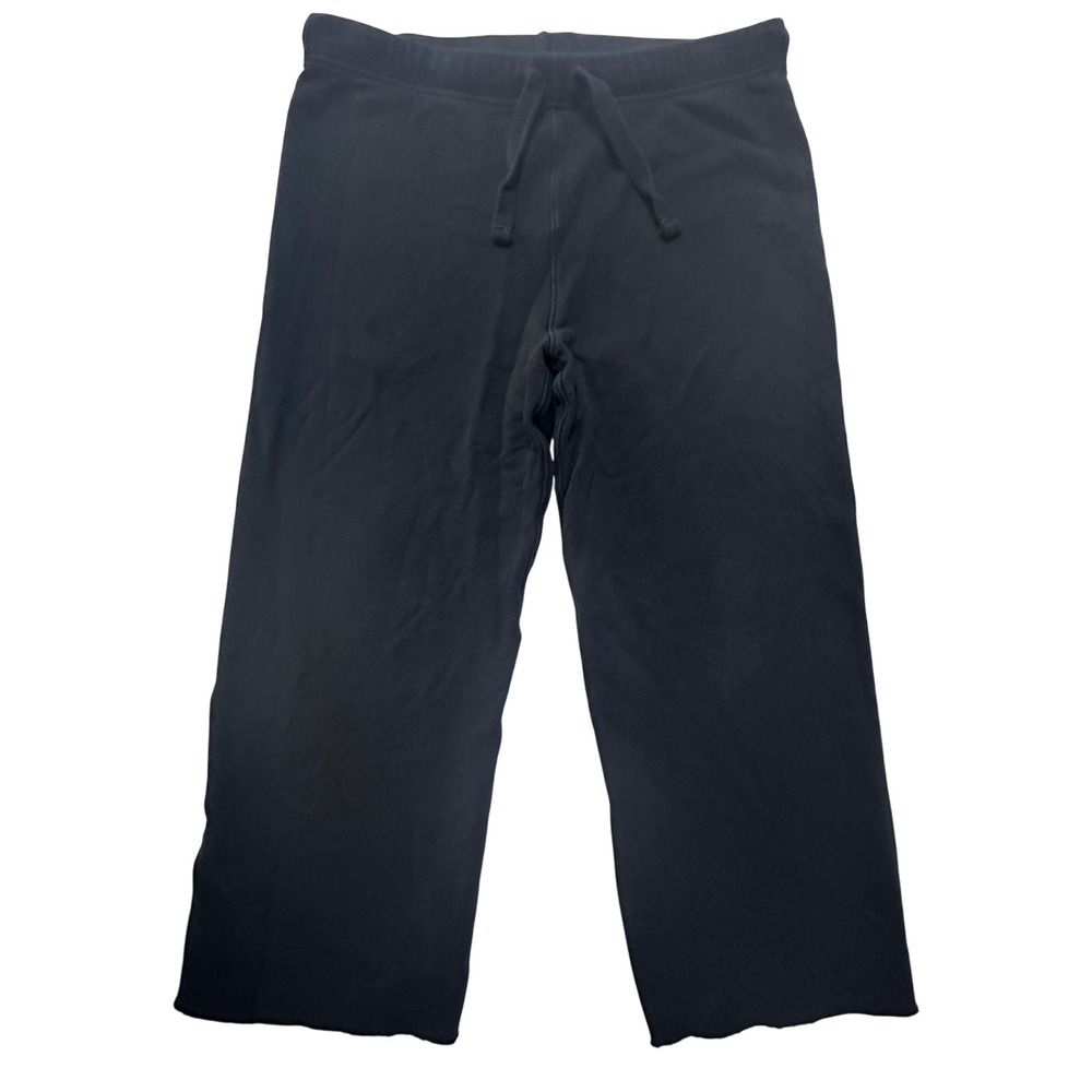 Frank & Eileen Sweatpants Crop Catherine Wide Leg Drawstring Triple Fleece M